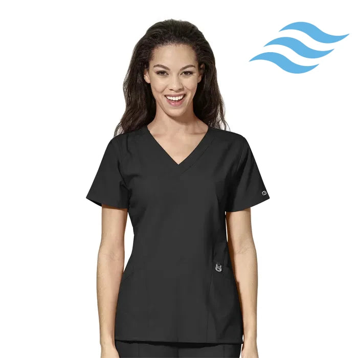 WonderWink W123 (6155) - Women's Stylized V-Neck Top (Envision)