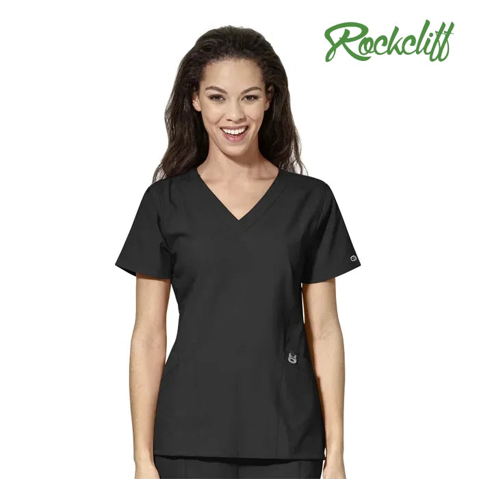 WonderWink W123 (6155) - Women's Stylized V-Neck Top (Rockcliff)