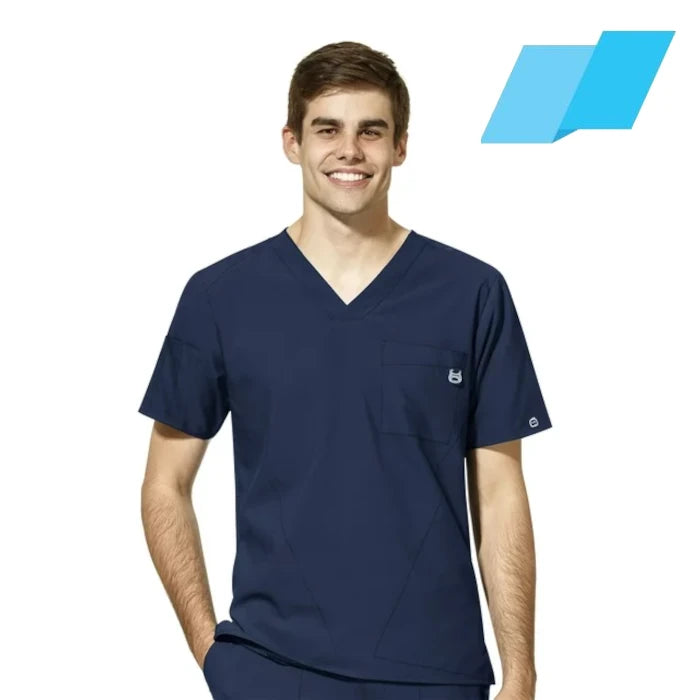 WonderWink W123 (6355) - Men's Men's V-Neck Scrub Top (Flagship)