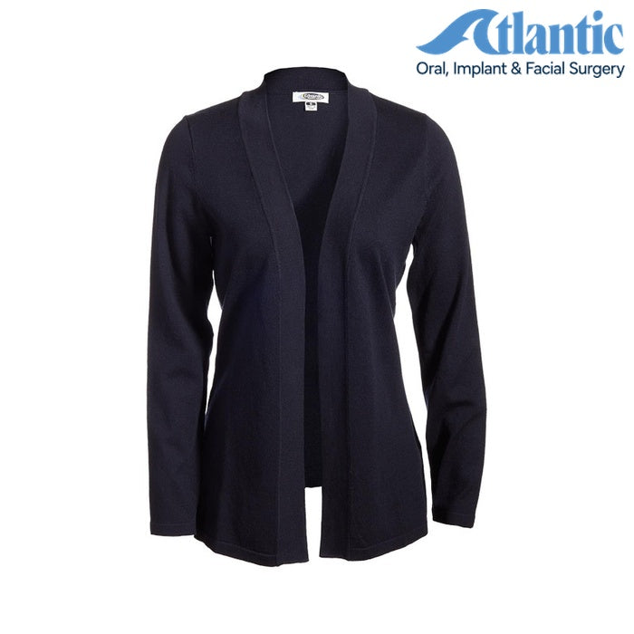 Edwards (7056) Shirttail Open Cotton Cardigan (Atlantic)