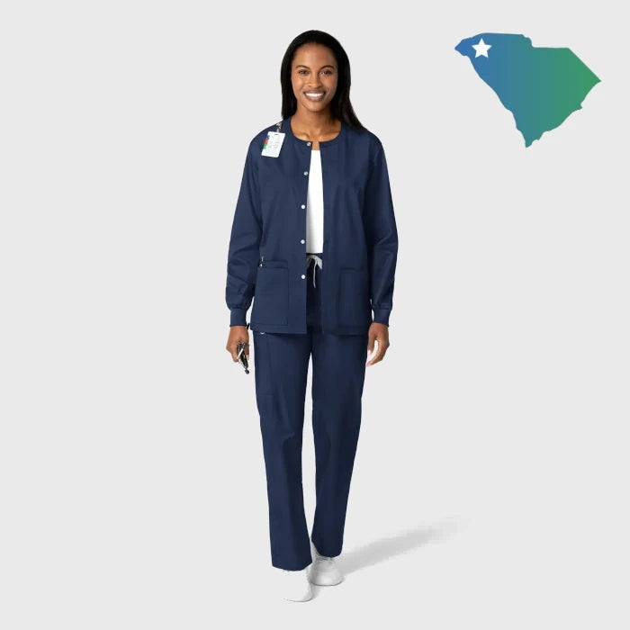 WonderWink Wonderworks (800) - Unisex Snap Front Jacket (UOMS)