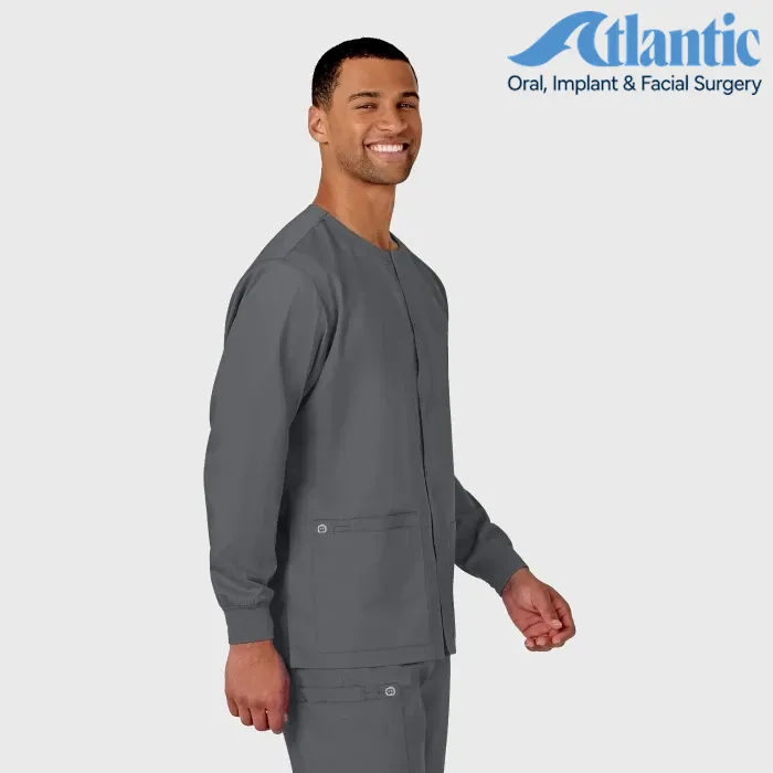 WonderWink Wonderworks (800) - Unisex Snap Front Jacket (Atlantic)