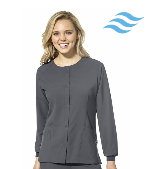 WonderWink W123 (8155) - Women's Crew Neck Warm Up Jacket (Envision)