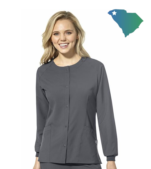 WonderWink W123 (8155) - Women's Crew Neck Warm Up Jacket (UOMS)