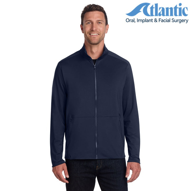 Port Authority (K595) Men's Accord Stretch Fleece Full-Zip (Atlantic)