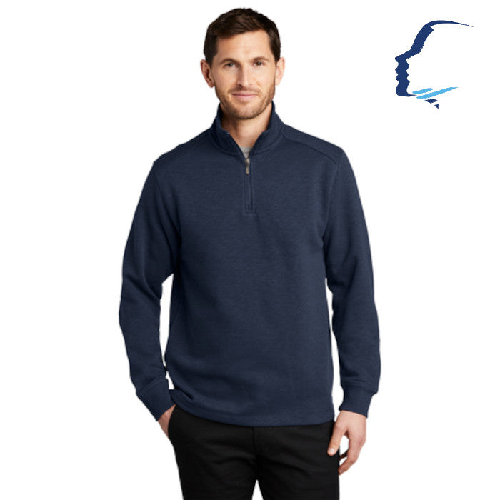 Port Authority (F295) Men's Slub Fleece 1/4-Zip Pullover (CCOFS)