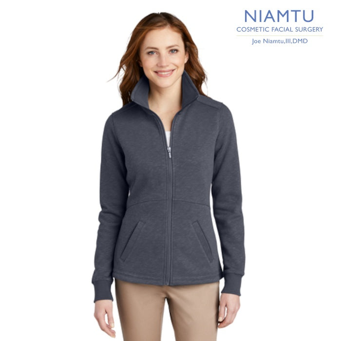 Port Authority (L293) Women's Slub Fleece Full-Zip Jacket (NIAMTU)
