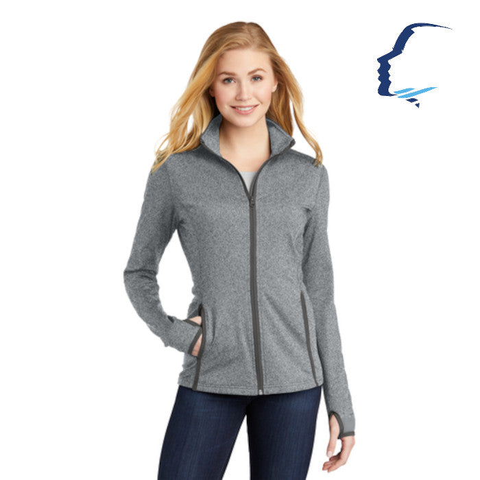 Sport-Tek (LST853) Women's Sport-Wick Stretch Contrast Full-Zip Jacket (CCOFS)