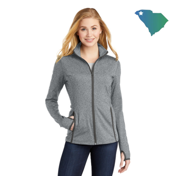Sport-Tek (LST853) Women's Sport-Wick Stretch Contrast Full-Zip Jacket (UOMS)