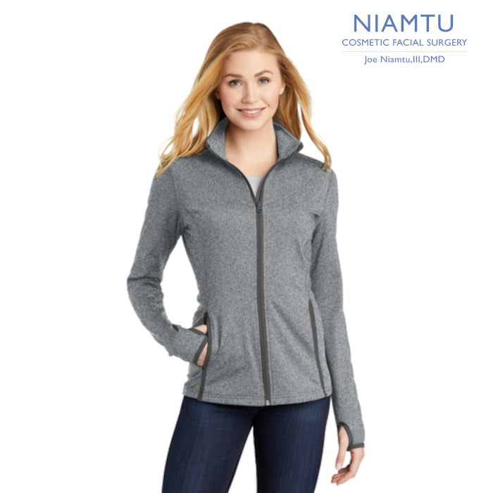 Sport-Tek (LST853) Women's Sport-Wick Stretch Contrast Full-Zip Jacket (NIAMTU)