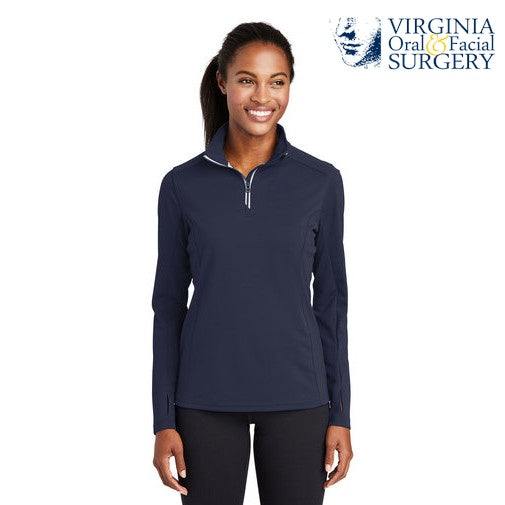 Sport-Tek (LST860) Women's Sport-Wick Textured 1/4-Zip Pullover (VOFS)