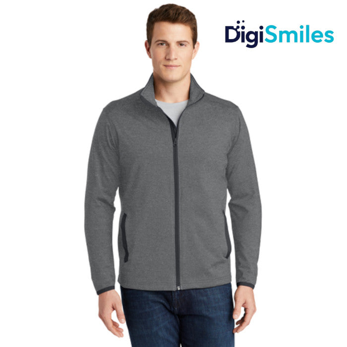 Sport-Tek (ST853) Men's Sport-Wick Stretch Contrast Full-Zip Jacket (DigiSmiles)