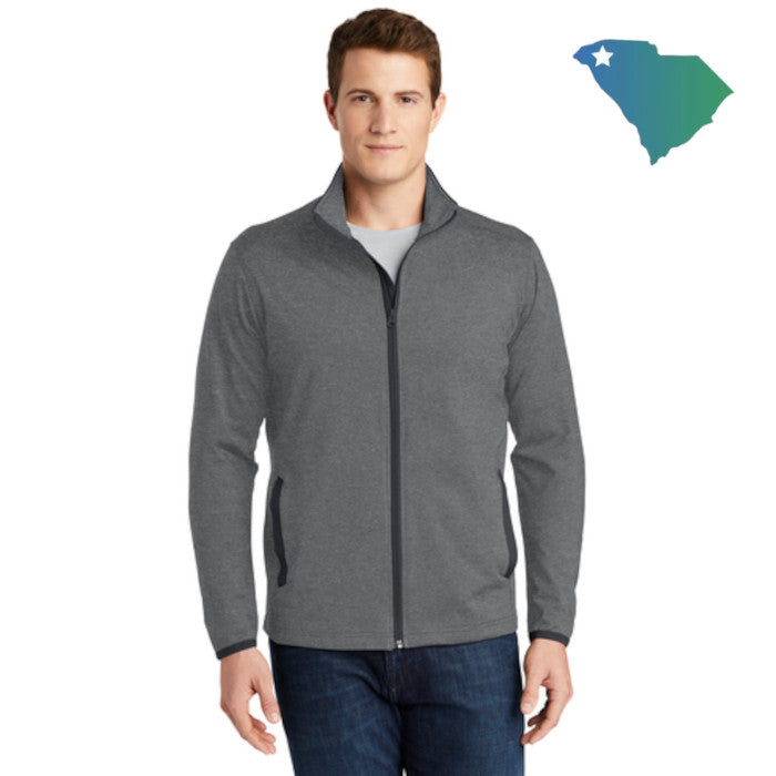 Sport-Tek (ST853) Men's Sport-Wick Stretch Contrast Full-Zip Jacket (UOMS)
