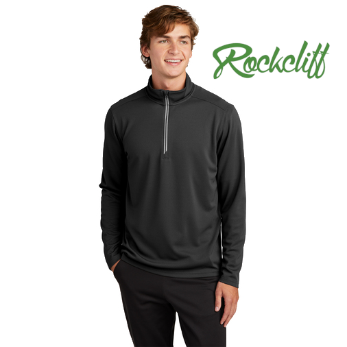 Sport-Tek (ST860) Men's Sport-Wick Textured 1/4-Zip Pullover (Rockcliff)