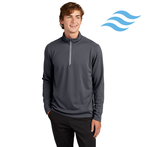 Sport-Tek (ST860) Men's Sport-Wick Textured 1/4-Zip Pullover (Envision)