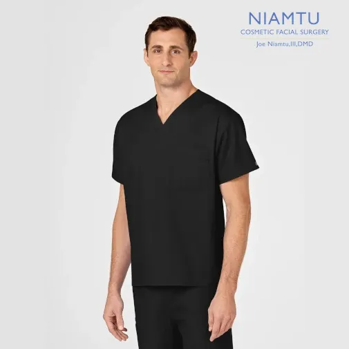 WonderWink Wonderworks (100) Unisex V-Neck Top (NIAMTU) (Men's Fit)