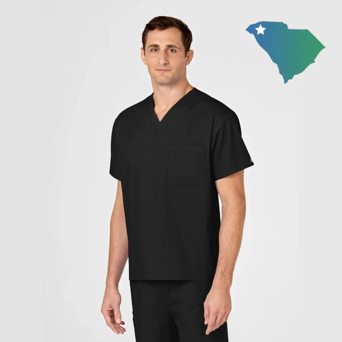 WonderWink Wonderworks (100) Unisex V-Neck Top (UOMS) (Men's Fit)