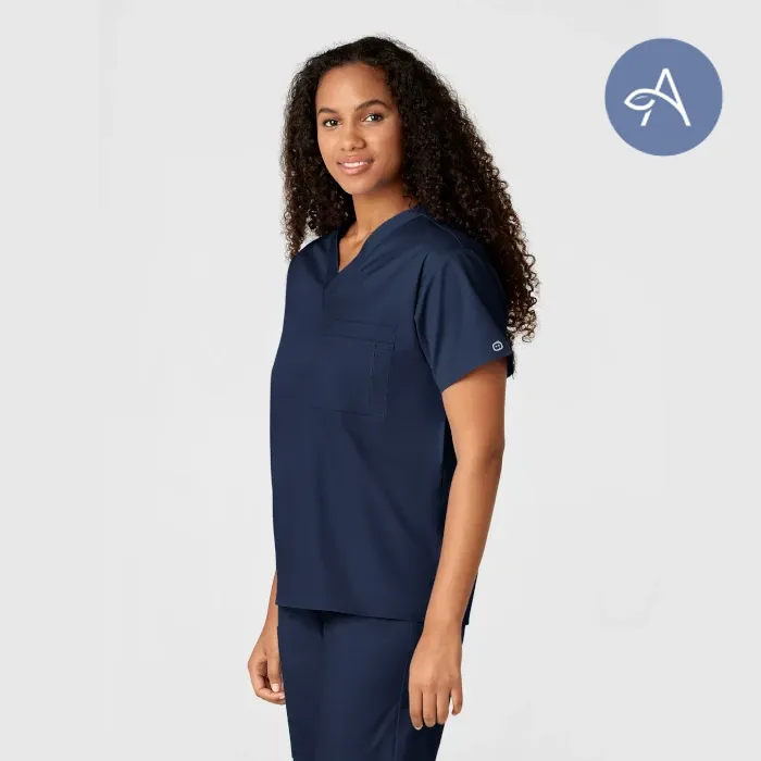 WonderWink Wonderworks (100) Unisex V-Neck Top (AGNIHOTRI) (Men's Fit)