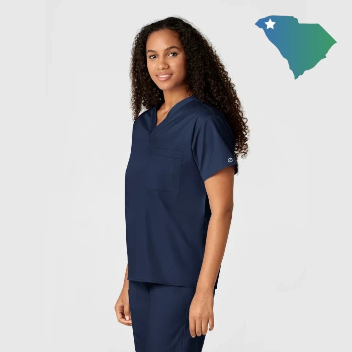 WonderWink Wonderworks (100) Unisex V-Neck Top (UOMS) (Men's Fit)