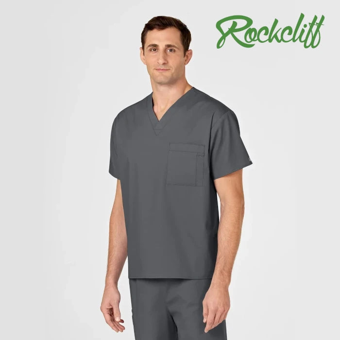 WonderWink Wonderworks (100) Unisex V-Neck Top (Rockcliff) (Men's Fit)