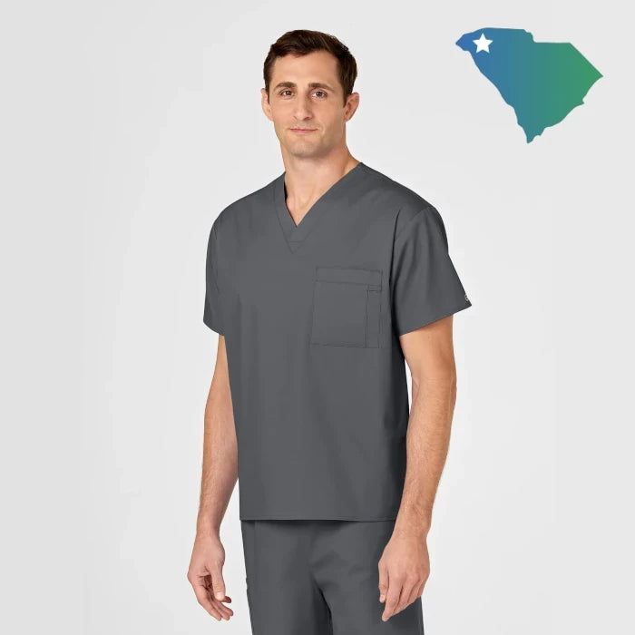 WonderWink Wonderworks (100) Unisex V-Neck Top (UOMS) (Men's Fit)