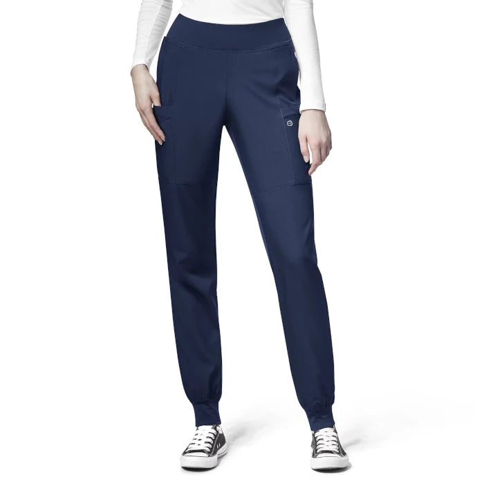 WonderWink W123 (5555) - Women's Comfort Waist Cargo Jogger Scrub Pant