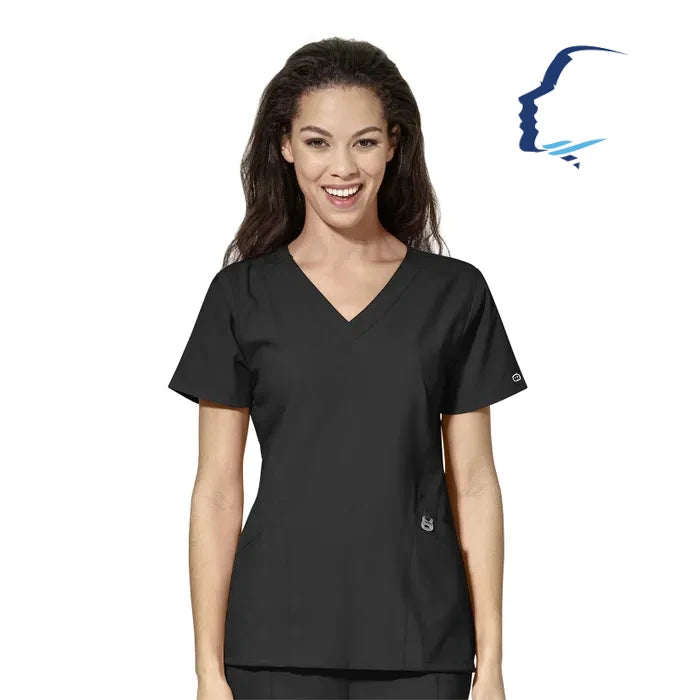 WonderWink W123 (6155) - Women's Stylized V-Neck Top (CCOFS)