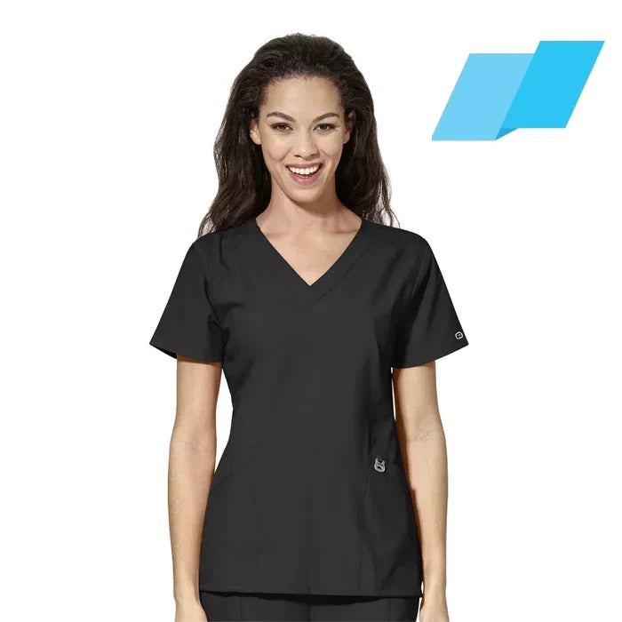 WonderWink W123 (6155) - Women's Stylized V-Neck Top (Flagship)