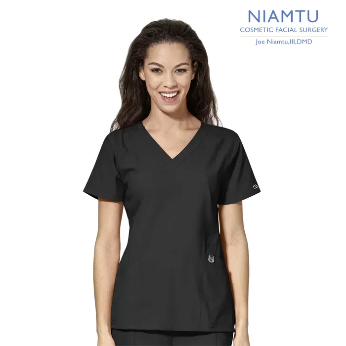 WonderWink W123 (6155) - Women's Stylized V-Neck Top (NIAMTU)