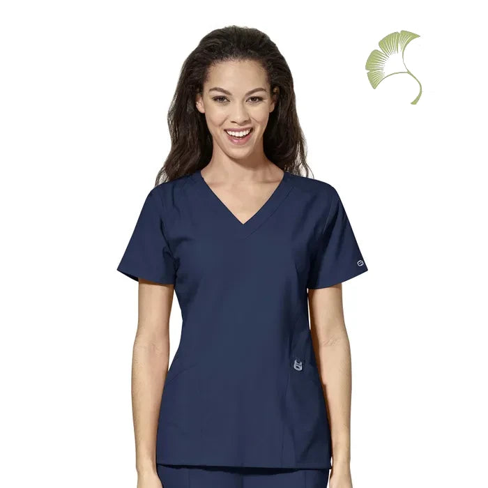 WonderWink W123 (6155) - Women's Stylized V-Neck Top (AOFS)
