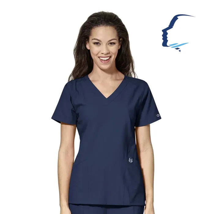 WonderWink W123 (6155) - Women's Stylized V-Neck Top (CCOFS)