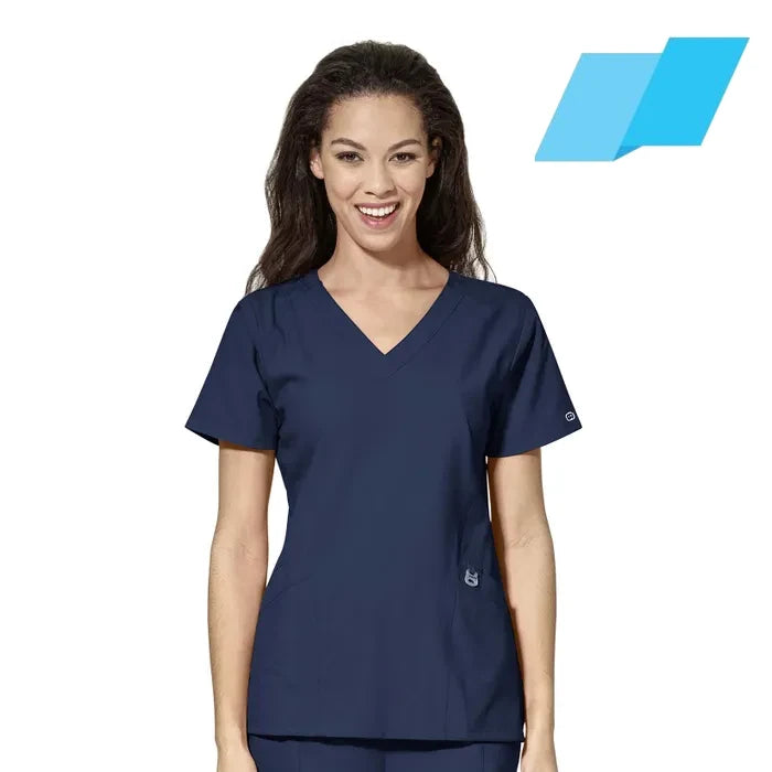 WonderWink W123 (6155) - Women's Stylized V-Neck Top (Flagship)