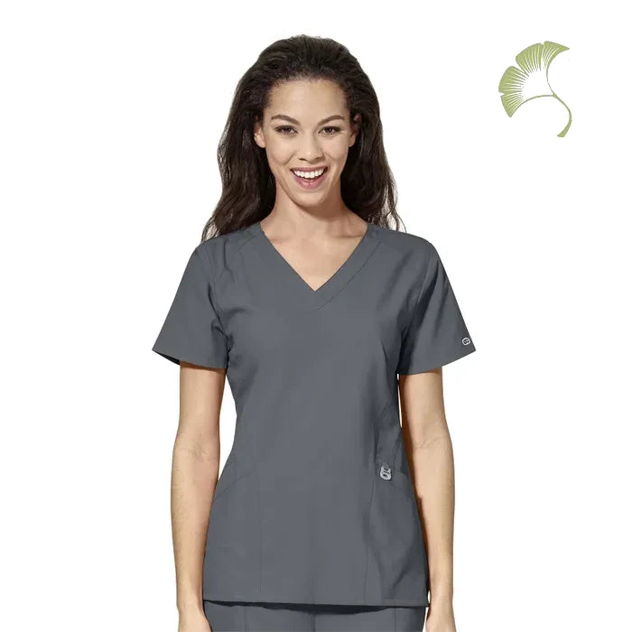 WonderWink W123 (6155) - Women's Stylized V-Neck Top (AOFS)