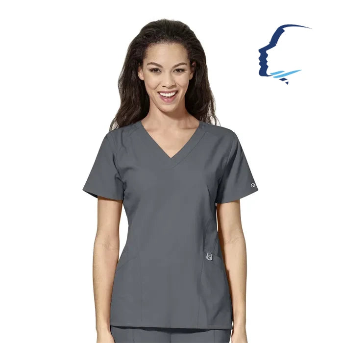WonderWink W123 (6155) - Women's Stylized V-Neck Top (CCOFS)