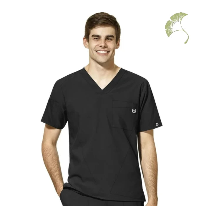 WonderWink W123 (6355) - Men's Men's V-Neck Scrub Top (AOFS)