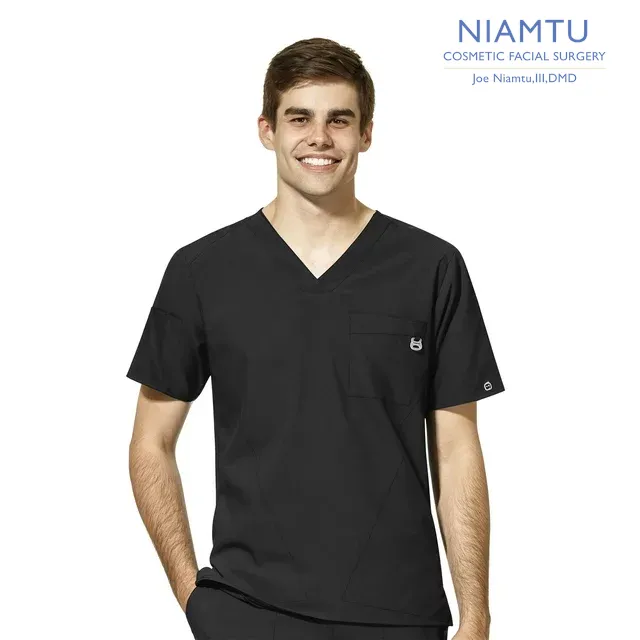 WonderWink W123 (6355) - Men's Men's V-Neck Scrub Top (NIAMTU)