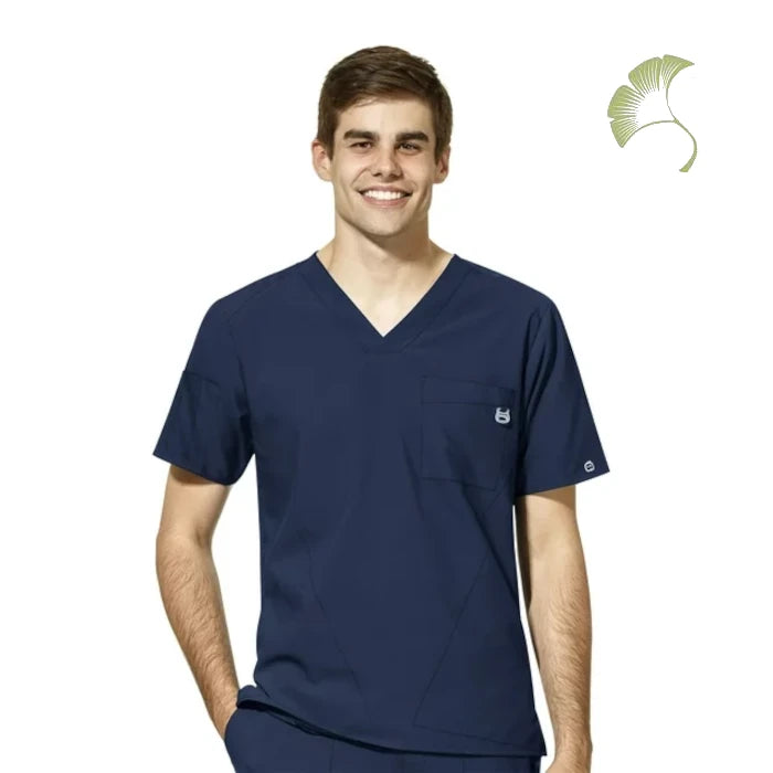 WonderWink W123 (6355) - Men's Men's V-Neck Scrub Top (AOFS)