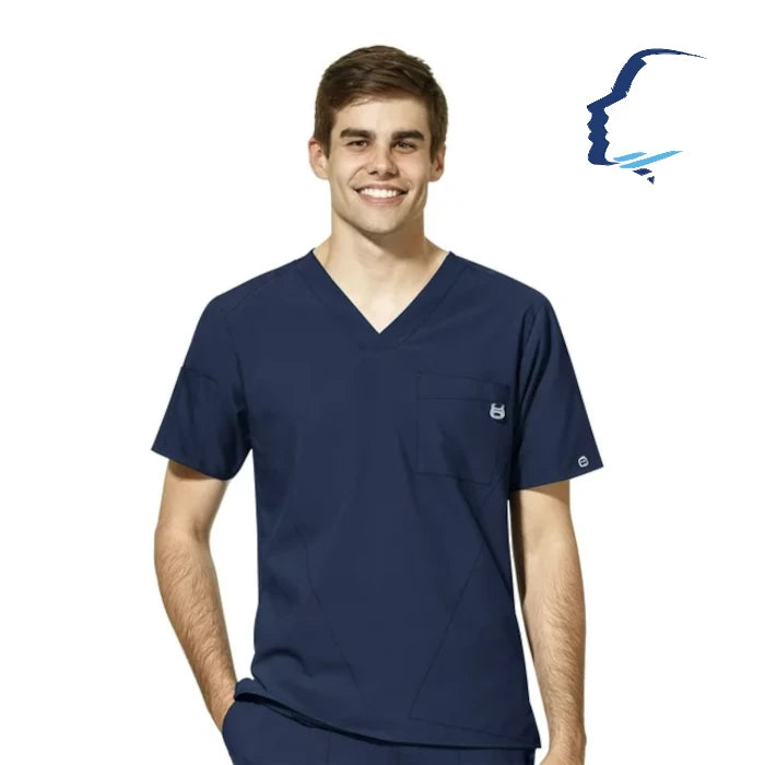 WonderWink W123 (6355) - Men's Men's V-Neck Scrub Top (CCOFS)