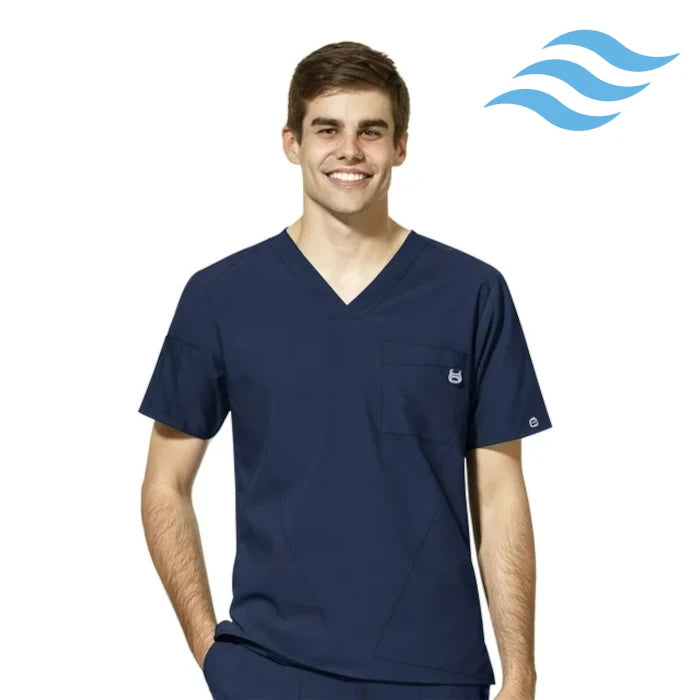 WonderWink W123 (6355) - Men's Men's V-Neck Scrub Top (Envision)
