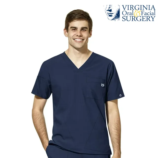 WonderWink W123 (6355) - Men's Men's V-Neck Scrub Top (VOFS)