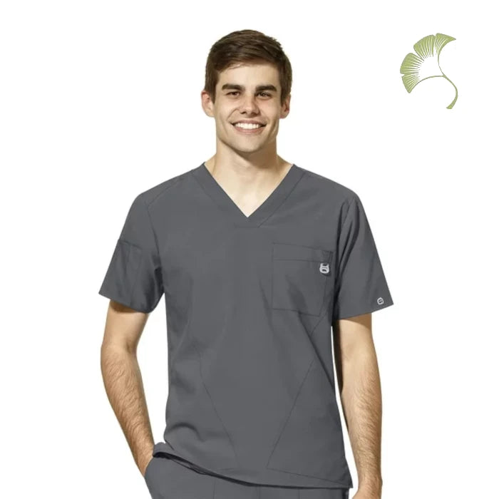 WonderWink W123 (6355) - Men's Men's V-Neck Scrub Top (AOFS)