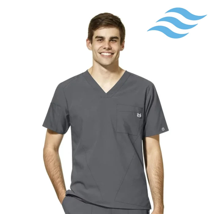 WonderWink W123 (6355) - Men's Men's V-Neck Scrub Top (Envision)