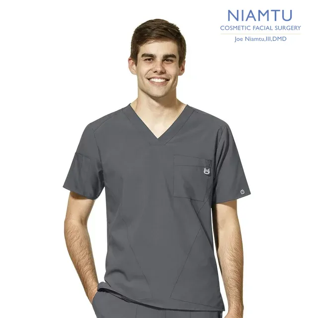 WonderWink W123 (6355) - Men's Men's V-Neck Scrub Top (NIAMTU)