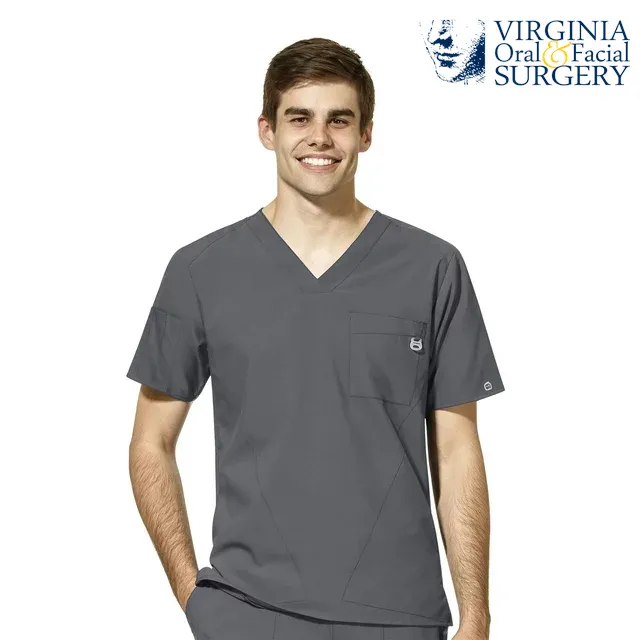 WonderWink W123 (6355) - Men's Men's V-Neck Scrub Top (VOFS)