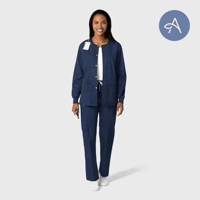 WonderWink Wonderworks (800) - Unisex Snap Front Jacket (AGNIHOTRI)