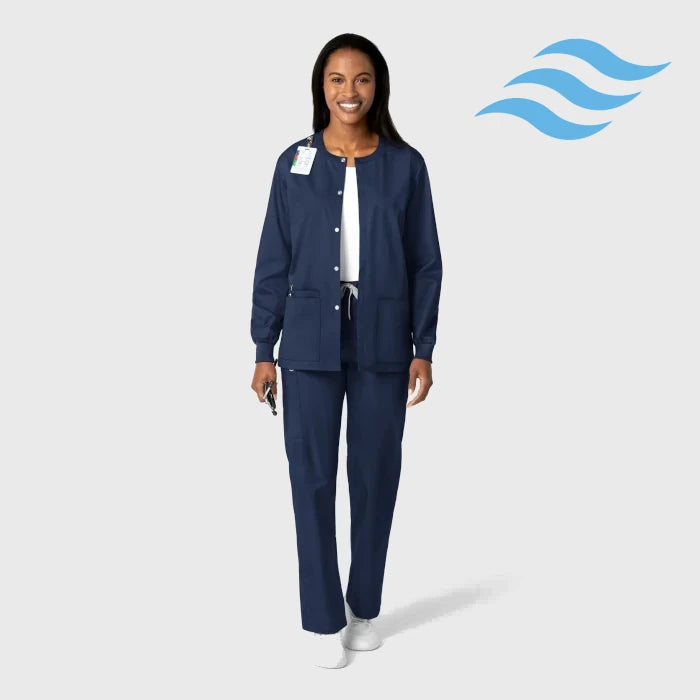 WonderWink Wonderworks (800) - Unisex Snap Front Jacket (Envision)