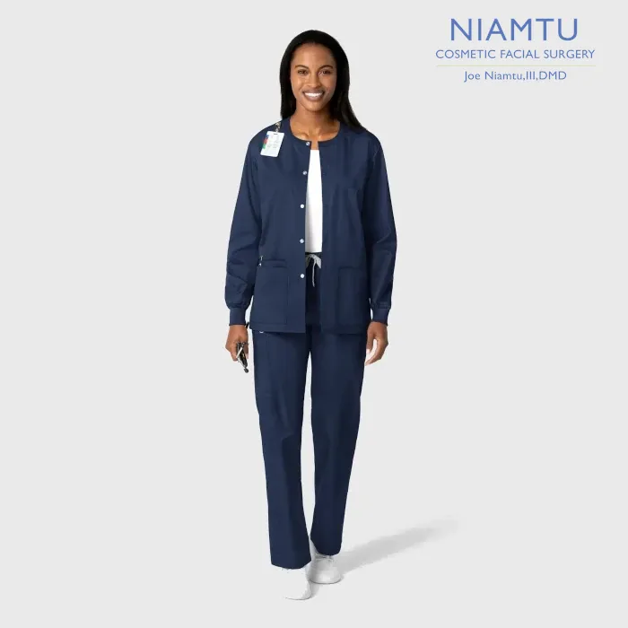 WonderWink Wonderworks (800) - Unisex Snap Front Jacket (NIAMTU)
