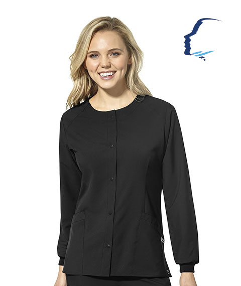WonderWink W123 (8155) - Women's Crew Neck Warm Up Jacket (CCOFS)