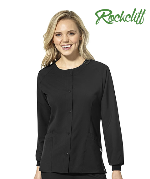 WonderWink W123 (8155) - Women's Crew Neck Warm Up Jacket (Rockcliff)