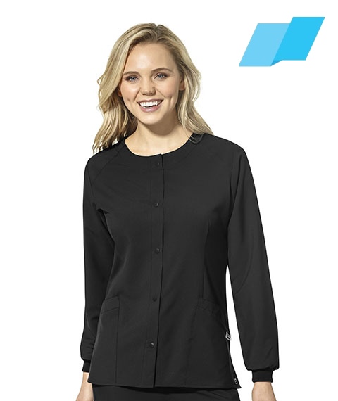 WonderWink W123 (8155) - Women's Crew Neck Warm Up Jacket (Flagship)